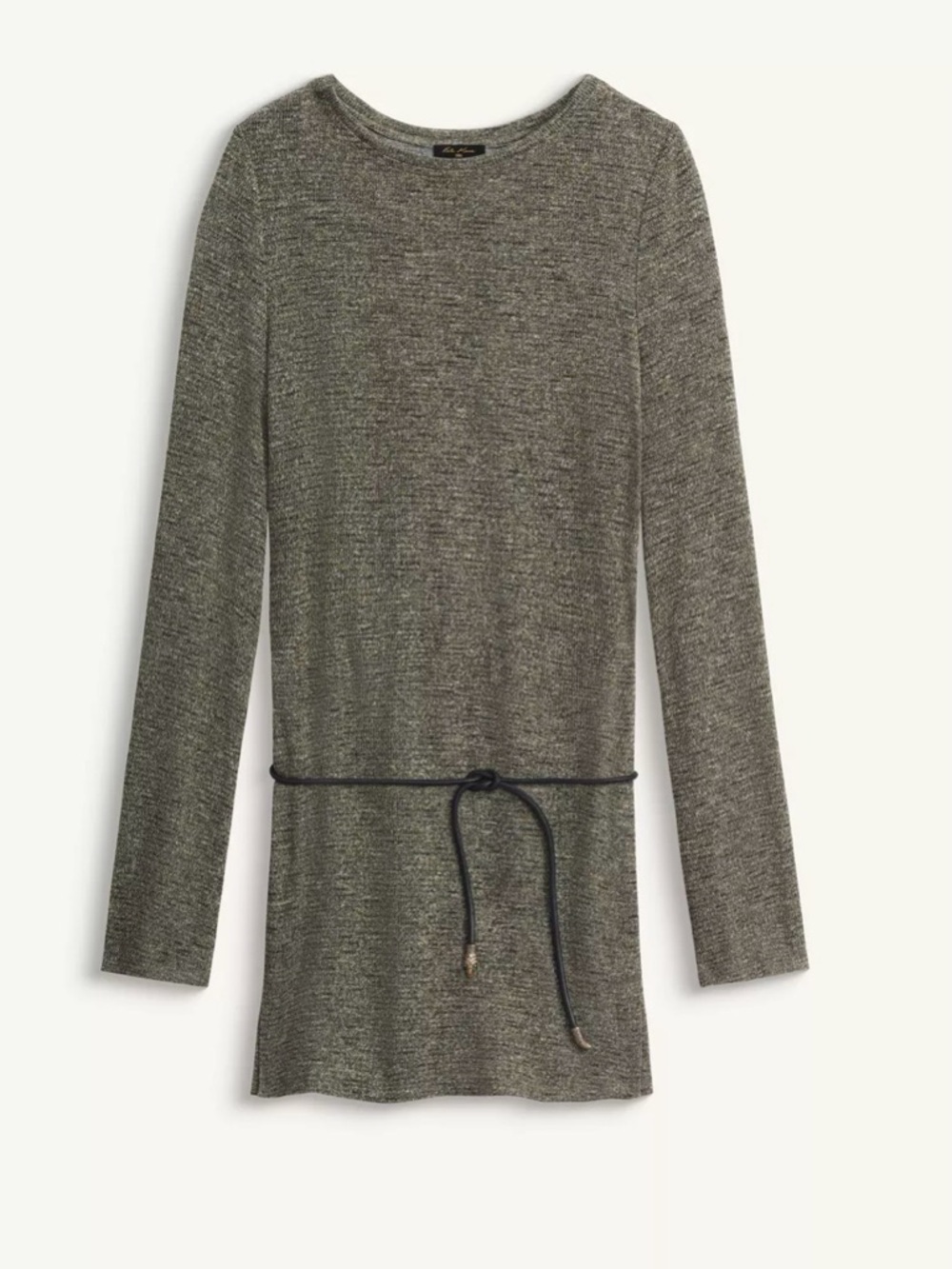 Zara x Kate Koss - Metalic Threads Tie-Waist Dress - size L